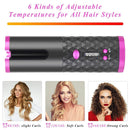 Cordless Automatic Hair Curler [Pink] - Tavice