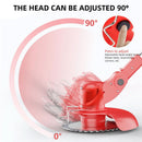 Cordless Grass Trimmer Lawn Grass Brush Cutter Blade Whipper Snipper & 2 Battery - Tavice