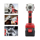 Cordless Power Impact Wrench Brushless Rattle Gun Drill Tool Socket w/ 2 Battery - Tavice