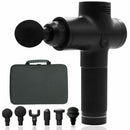 Cordless Strong Massage Gun LCD Deep Tissue Percussion Massager Muscle + 6 Heads - Battery Mate