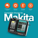 DC18RC 18V Lithium - Ion Battery Charger for Makita BL1830 BL1860B BL1850 - Tavice