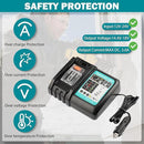 [DC18RC] 18V Rapid Car Charger for Makita Batteries – 12V/24V Vehicle Charger with LED Display | Replacement for Makita BL1850 / BL1860 / BL1430 & More - Battery Mate