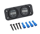 Digital LED Volt Meter Dual Battery Monitor Boat Voltage Marine Gauge DC 12V-24V - Tavice