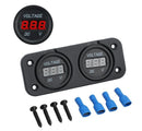 Digital LED Volt Meter Dual Battery Monitor Boat Voltage Marine Gauge DC 12V-24V - Tavice