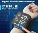 Digital Wrist Blood Pressure Monitor BP Machine Large Cuff Auto Wireless Black - Tavice