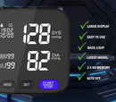 Digital Wrist Blood Pressure Monitor BP Machine Large Cuff Auto Wireless Black - Tavice