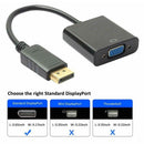 Displayport Display Port DP Male to VGA Female Video Converter Adapter Cable PC - Tavice