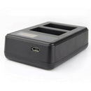 Dual Battery Charger For CANON LP-E6 EOS 6D 7D 70D 60D 5D Mark III Mark II SLR - Battery Mate