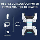 Dual Charger Compatible Charging Dock Station Stand Suit Sony PS5 Playstation 5 Controller - Tavice