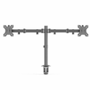 Dual LCD / LED Monitor Desk Mount Stand Heavy Duty Fully Adjustable fits 2 Screens up to 27" - Tavice