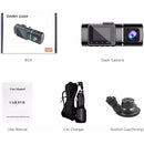 Dual Lens Dash Cam Night Vision, Full HD 1080P Car Recorder Camera 1.5inch LCD - Tavice