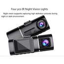 Dual Lens Dash Cam Night Vision, Full HD 1080P Car Recorder Camera 1.5inch LCD - Tavice