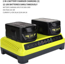 Dual Port Rapid Charger P117 for Ryobi One + Plus P108 Li - ion Ni - CD Ni - MH 18V AU - Tavice