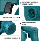 Electric Cordless Blower 18V Battery Vacuum Air leaf Blowing For makita - Tavice
