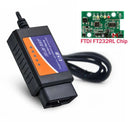 ELM327 OBD2 USB Adapter for Windows, ELMconfig Scanner with MS CAN/HS CAN Switch for F150 F250 Car and Light Truck, Diagnosis on Windows with V1.5 - Battery Mate
