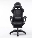 Ergonomic Massage LED Racing Chair , Reclining Swivel Heavy High Back Office PC Chair w/ Built-in Speaker-Black - Tavice