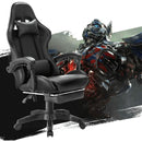 Ergonomic Massage LED Racing Chair , Reclining Swivel Heavy High Back Office PC Chair w/ Built-in Speaker-Black - Tavice