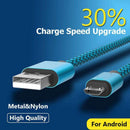 Fast Charging Charger Micro USB 2.0 Cable Cord 1M For Android Samsung Galaxy - Battery Mate
