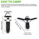 Foldable LED Solar Light Outdoor Waterproof Emergency Lamps Caravan Camping Lamp - Tavice