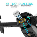 Foldable MIni Drone X Pro 5G WIFI FPV Aerial 4K HD Camera Selfie Quadcopter Gift - Tavice
