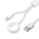 For Apple iPhone Watch iWatch 8 7 6 5 4 3 Magnetic 2 in 1 Charger Charging Cable - Tavice