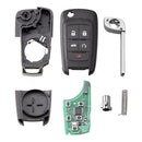 For Holden COMMODORE VF 5 Button Remote Flip Key Blank Shell/Case/Enclosure - Tavice