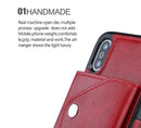 For iPhone 13 Luxury Leather Wallet Shockproof Case Cover - Tavice