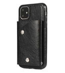 For iPhone 13 Pro Max Luxury Leather Wallet Shockproof Case Cover | Black - Tavice