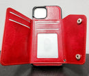 For iPhone XS Luxury Leather Wallet Shockproof Case Cover | Black - Tavice
