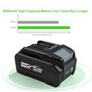 For Makita 40V 191B26-6 Li-ion 4Ah XGT Battery 4000mAh 40V BL4040 Li-ion Battery - Tavice