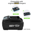 For Makita 40V 191B26-6 Li-ion 4Ah XGT Battery 4000mAh 40V BL4040 Li-ion Battery - Tavice