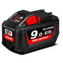 For Milwaukee 18V M18 Lithium High Output Battery 9 ah - Tavice