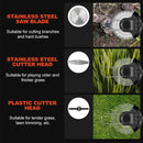 24v 1800w Cordless Grass Trimmer Lawn Grass Brush Cutter Blade Whipper Snipper + 2 Batteries - Tavice
