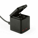 GoPro Hero8 for Go Pro HERO 8 / 7 / 6 Compatible TRIPLE Battery Charger Kit - Battery Mate