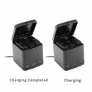 GoPro Hero8 for Go Pro HERO 8 / 7 / 6 Compatible TRIPLE Battery Charger Kit - Battery Mate