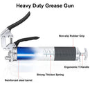 Grease Gun Pressure Pistol Grip Dual Flow 6000PSI Flex Hose Industrial Quality - Tavice