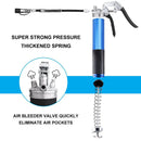 Grease Gun Pressure Pistol Grip Dual Flow 6000PSI Flex Hose Industrial Quality - Tavice
