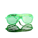 Green LED Glasses Light Up Shutter Shades Sunglasses Glow In The Dark Neon Party Toys - Tavice