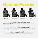 Hairline Powder Root Touch - Up Designed in Australia, Gray Coverage, Bald Spot Concealer, Thinning Hair Fill - In Powder, Sweat & Water Resistant, 24 - Hour Wear for Women & Men (Light Brown) - Battery Mate