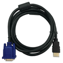 HDMI Male to VGA Male Cable HD Monitor Lead Adapter 15Pin 1080P Converter Laptop - Tavice