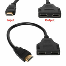 HDMI Splitter Adapter Converter 1 In 2 Out Multi Display Duplicator Amplifier Full HD 1080p - Tavice