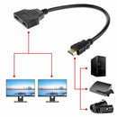 HDMI Splitter Adapter Converter 1 In 2 Out Multi Display Duplicator Amplifier Full HD 1080p - Tavice