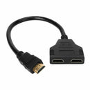 HDMI Splitter Adapter Converter 1 In 2 Out Multi Display Duplicator Amplifier Full HD 1080p - Tavice