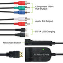 HDMI to 1080P Component Video YPbPr 5RCA RGB Converter Adapter R/L Audio Output - Tavice