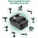 Hitachi & HiKOKI BSL1860 18V 5.0Ah Lithium-Ion Slide on Battery BSL1815 BSL1840 - Tavice
