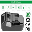Hitachi & HiKOKI BSL1860 18V 5.0Ah Lithium-Ion Slide on Battery BSL1815 BSL1840 - Tavice