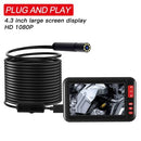Industrial Endoscope Camera 1080P HD 4.3'' Screen Borescope Inspection Camera - Tavice