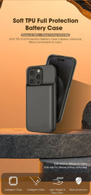 iPhone 15 Plus Power Bank 5000mAh Battery Charger Case Charging Cover - Tavice