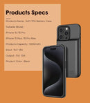iPhone 15 Power Bank 5000mAh Battery Charger Case Charging Cover - Battery Mate