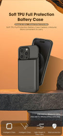 iPhone 15 Pro Power Bank 5000mAh Battery Charger Case Charging Cover - Battery Mate